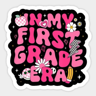 In My First Grade Era Girl Back To School 1st Grade Teacher Sticker